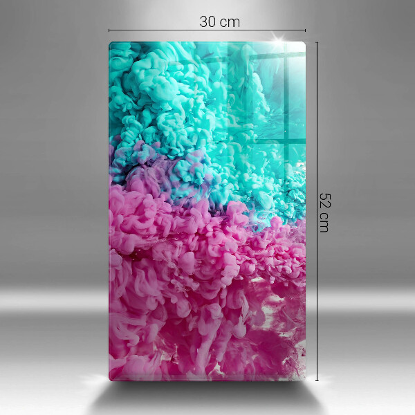 Copri piano induzione Fumo rosa-turchese