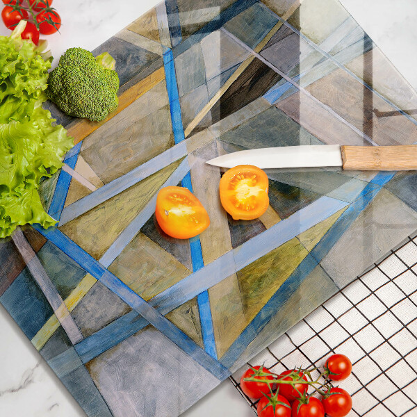 Copri piano induzione Astrazione di linee dipinte