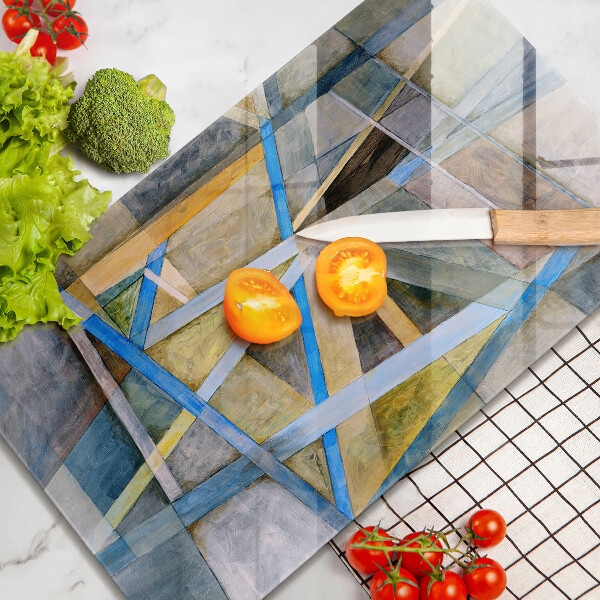 Copri piano induzione Astrazione di linee dipinte