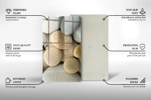 Copri piano induzione Modello di pietre ovali