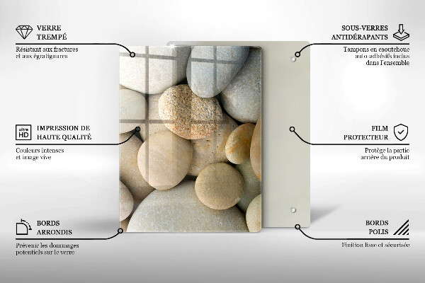 Copri piano induzione Modello di pietre ovali