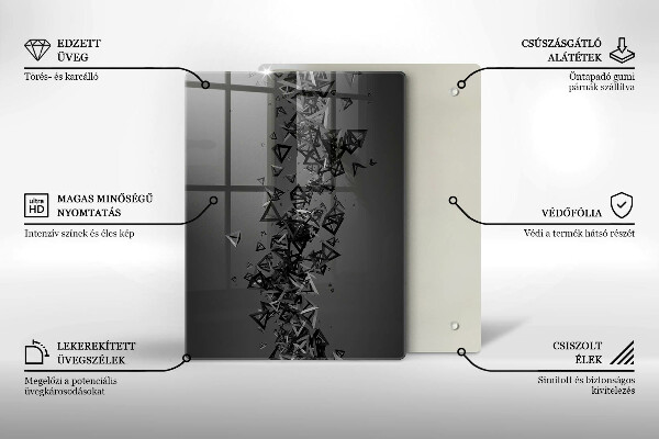 Copri piano induzione Forme astratte 3D