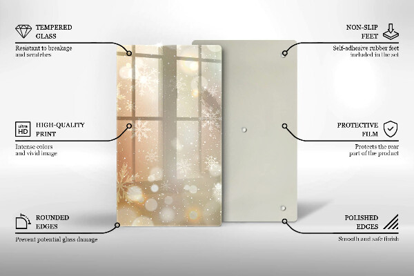 Copri piano cottura Fiocchi di neve