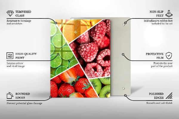 Copri piano cottura Frutti colorati