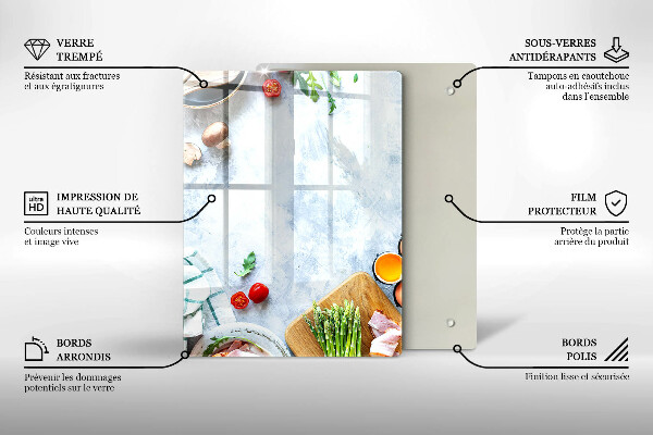 Copri piano cottura Ingredienti in cucina
