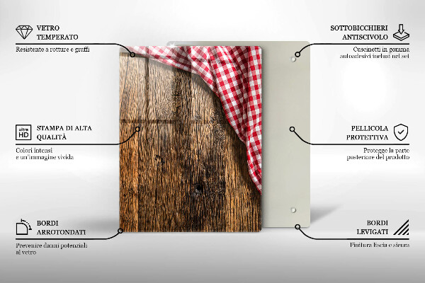 Copri piano cottura Tavolo di legno