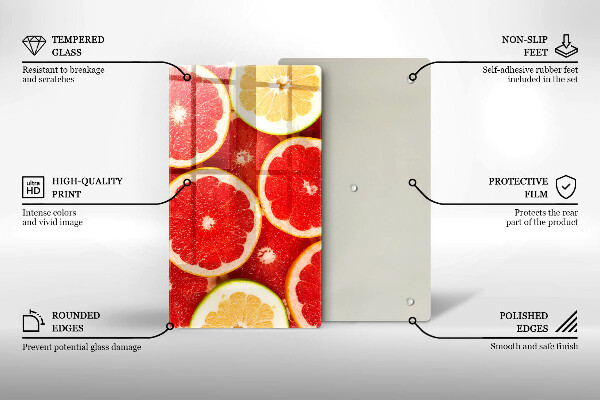 Copri piano cottura Fette di pompelmo