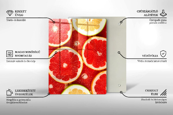 Copri piano cottura Fette di pompelmo
