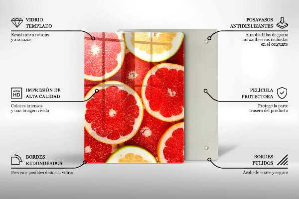 Copri piano cottura Fette di pompelmo