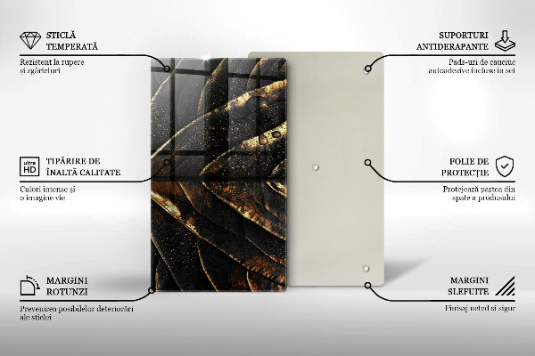 Copri piano cottura Foglia d'oro