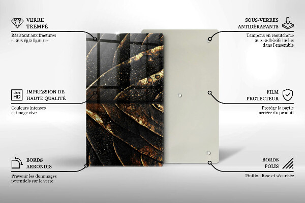 Copri piano cottura Foglia d'oro