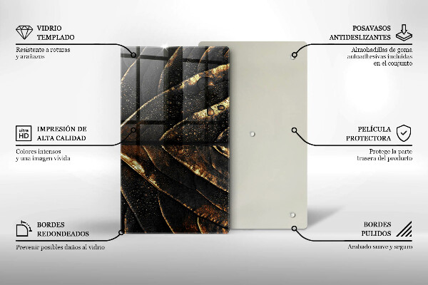 Copri piano cottura Foglia d'oro
