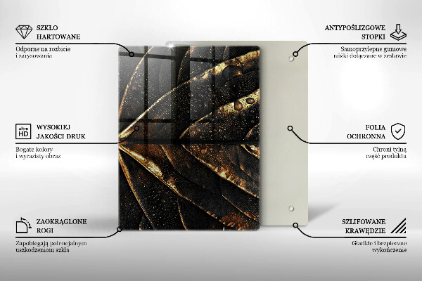 Copri piano cottura Foglia d'oro