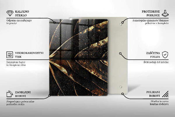 Copri piano cottura Foglia d'oro