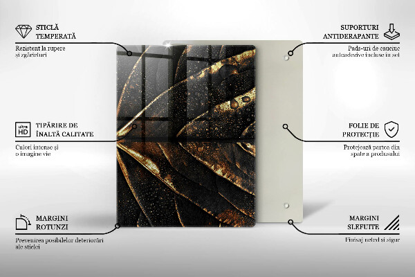 Copri piano cottura Foglia d'oro