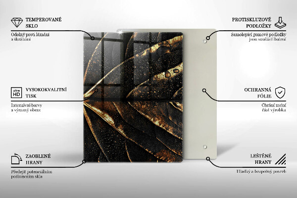 Copri piano cottura Foglia d'oro