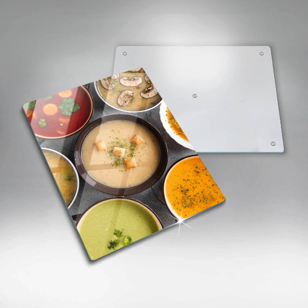 Copri piano cottura Zuppe colorate