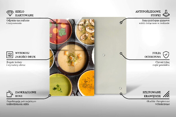 Copri piano cottura Zuppe colorate