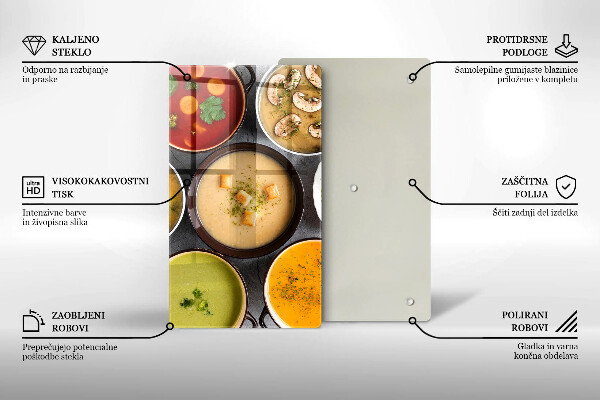 Copri piano cottura Zuppe colorate