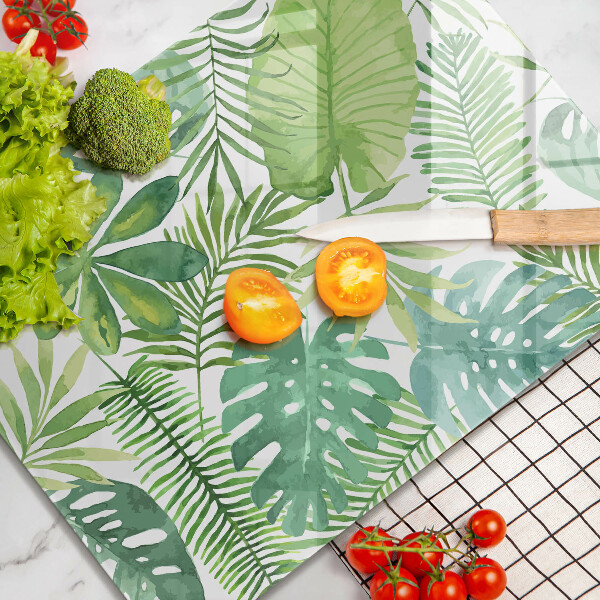 Copri piano induzione Foglie boho dell'acquerello