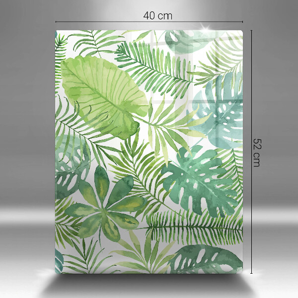 Copri piano induzione Foglie boho dell'acquerello