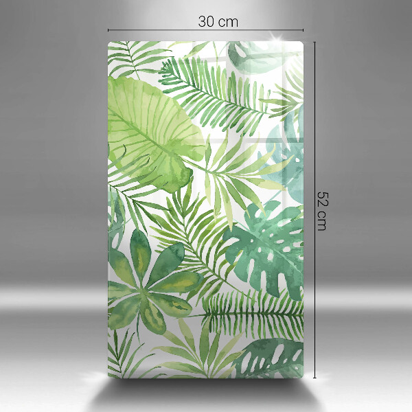 Copri piano induzione Foglie boho dell'acquerello