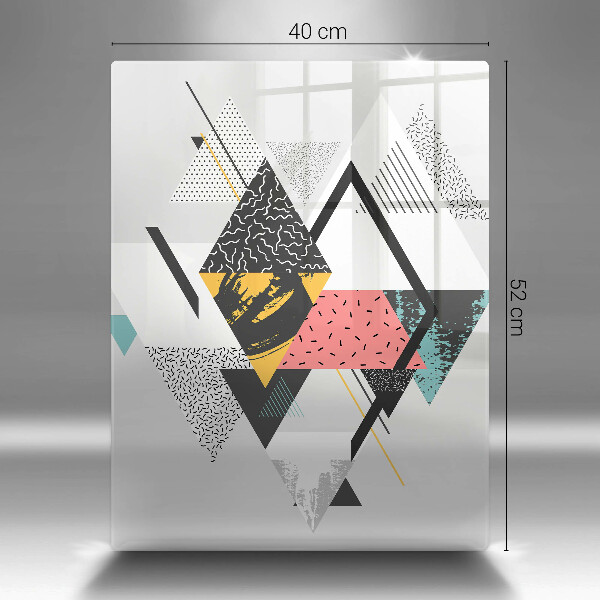 Copri piano induzione Triangoli astratti