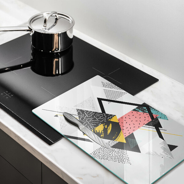 Copri piano induzione Triangoli astratti