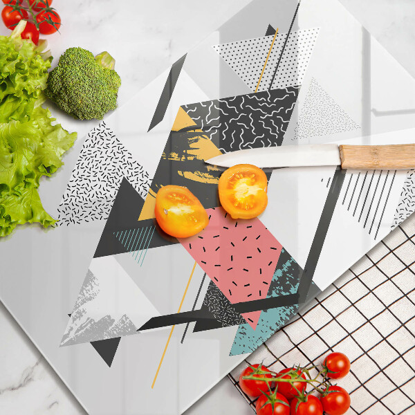 Copri piano induzione Triangoli astratti
