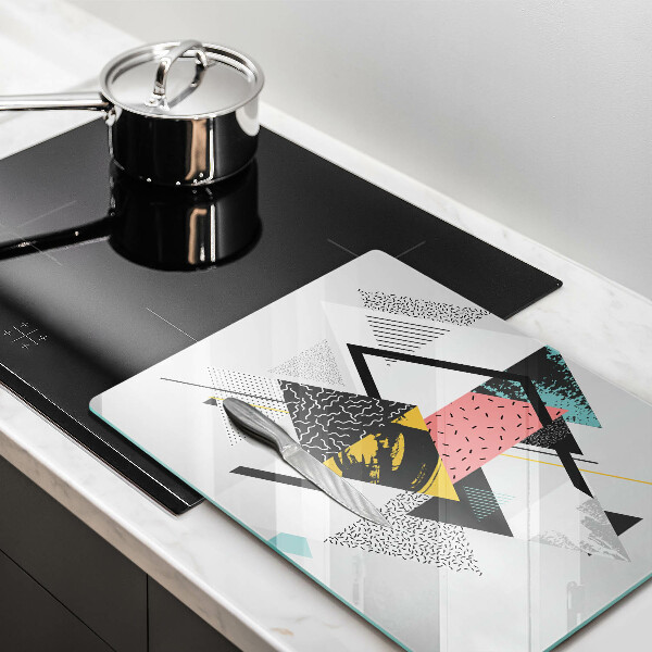 Copri piano induzione Triangoli astratti