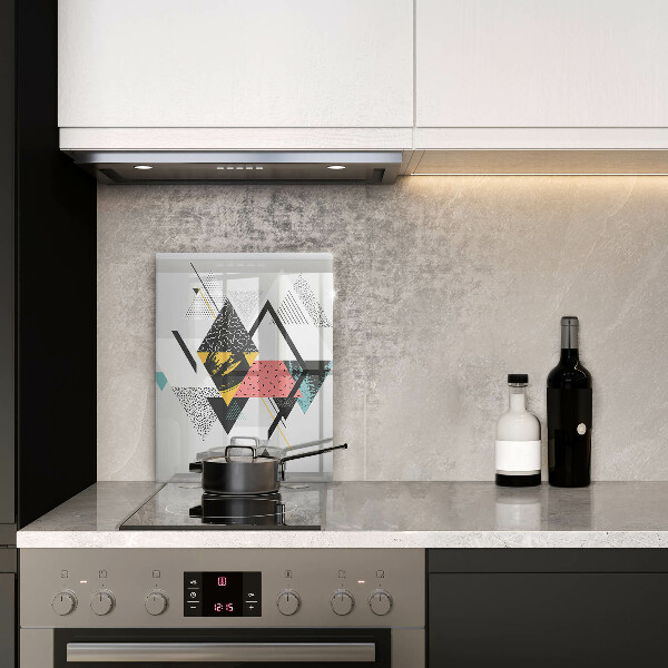 Copri piano induzione Triangoli astratti