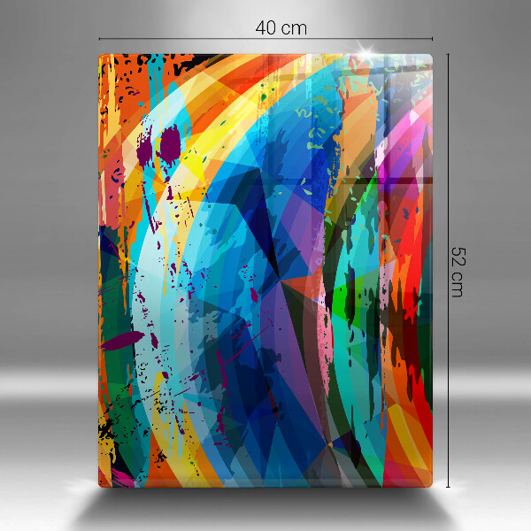 Copri fornello cucina Macchie di vernice colorata