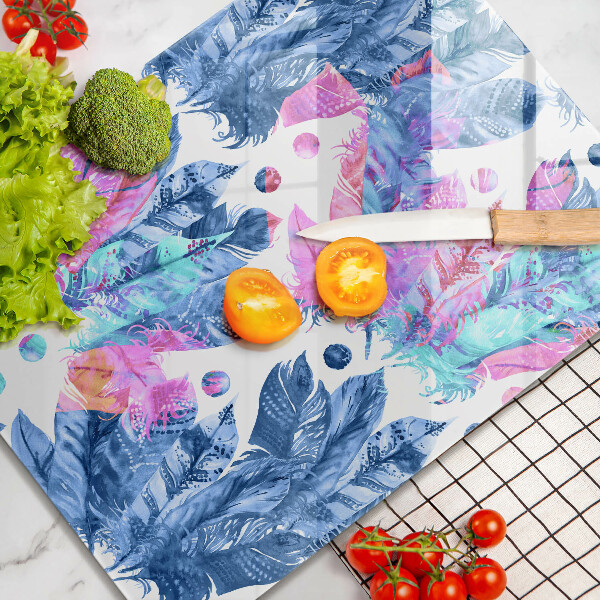 Copri piano induzione Illustrazione di piume boho