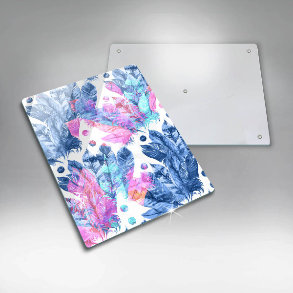 Copri piano induzione Illustrazione di piume boho