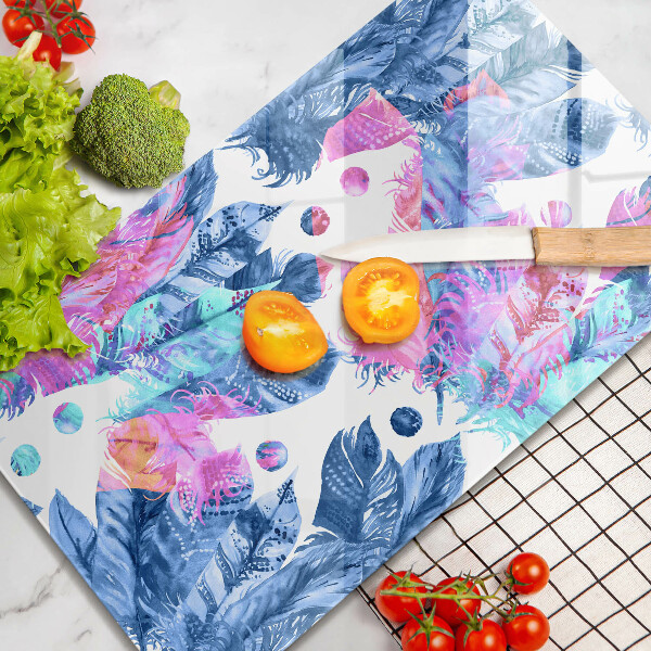 Copri piano induzione Illustrazione di piume boho