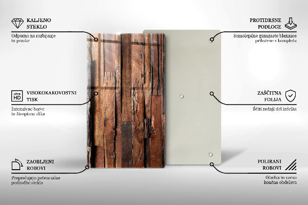 Copri fornello cucina Tavole di legno decorative