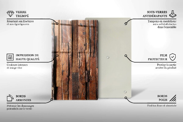 Copri fornello cucina Tavole di legno decorative