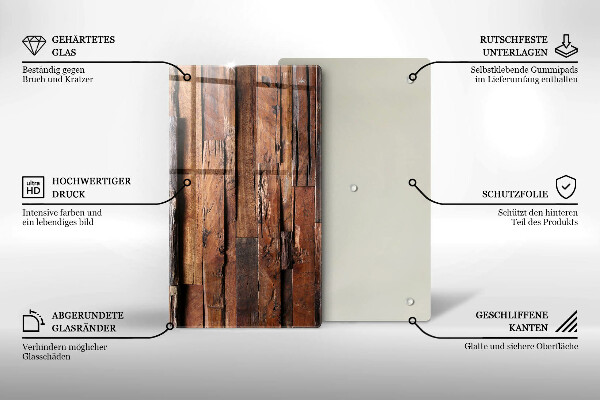 Copri fornello cucina Tavole di legno decorative