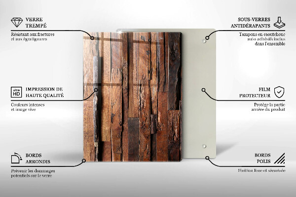 Copri fornello cucina Tavole di legno decorative