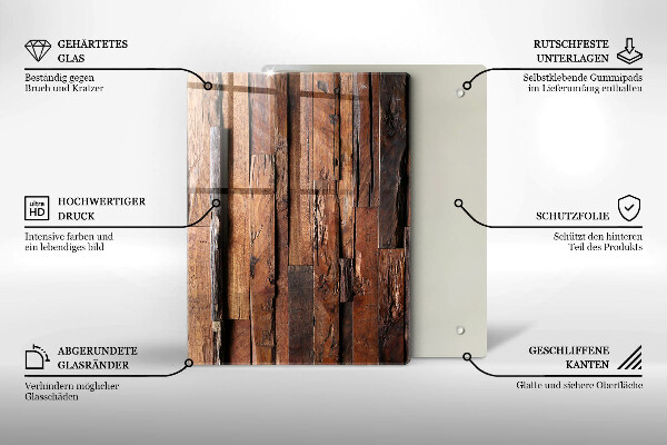 Copri fornello cucina Tavole di legno decorative