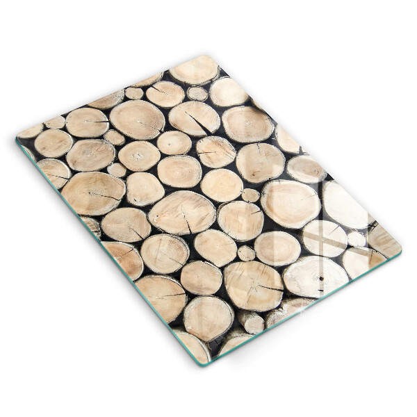 Copri piano induzione Tronchi d'albero in legno