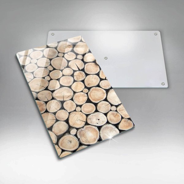 Copri piano induzione Tronchi d'albero in legno