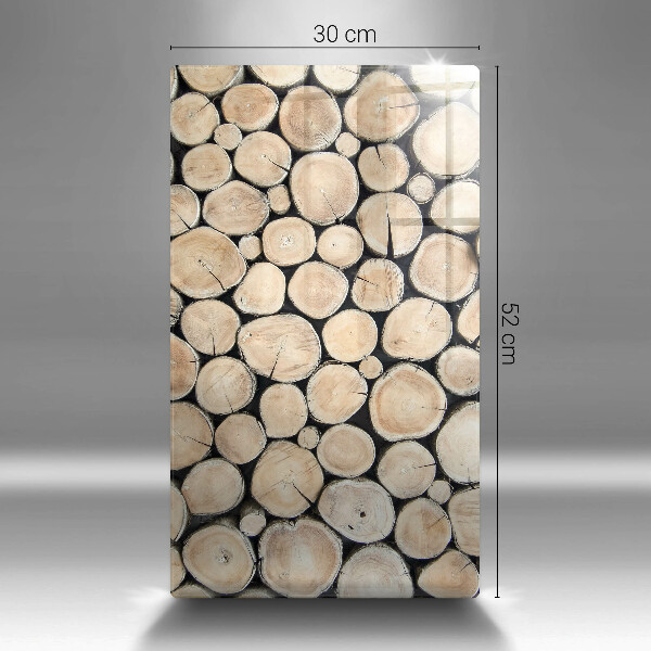 Copri piano induzione Tronchi d'albero in legno