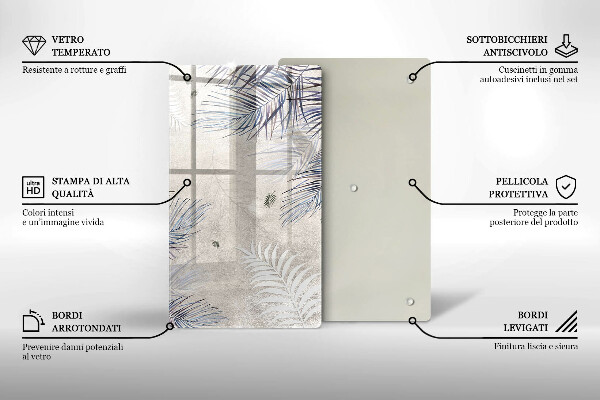 Copri piano induzione Foglie sottili