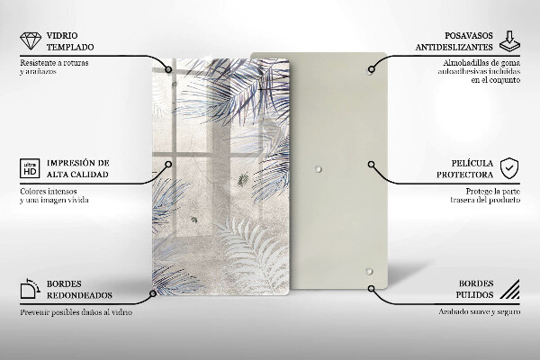 Copri piano induzione Foglie sottili
