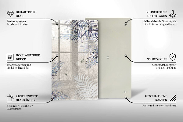 Copri piano induzione Foglie sottili