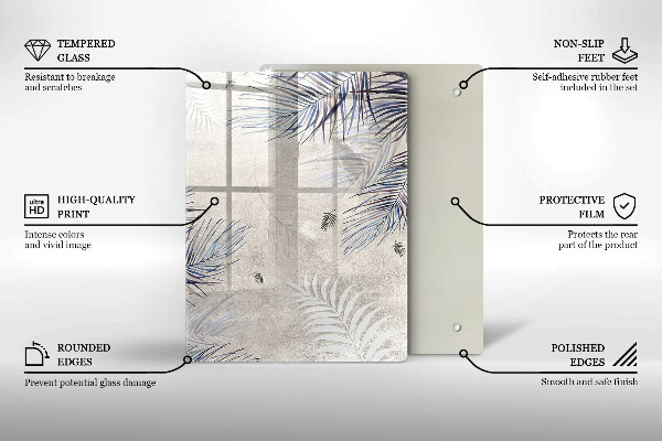Copri piano induzione Foglie sottili