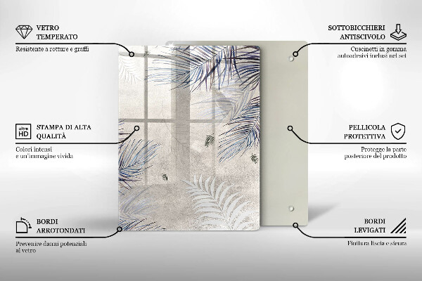 Copri piano induzione Foglie sottili