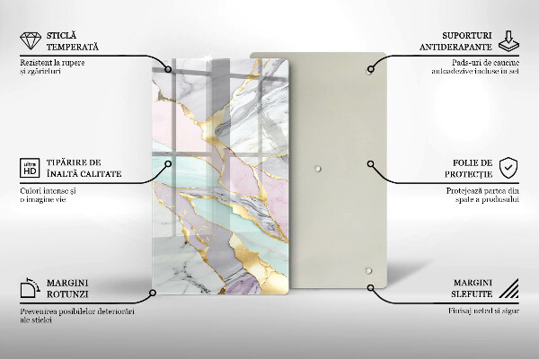 Copri piano induzione Marmo pastello