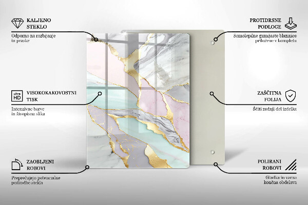 Copri piano induzione Marmo pastello